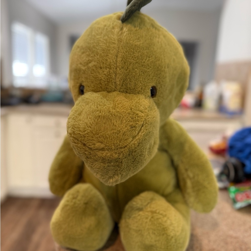 Jumbo Green Plush Dinosaur Toy